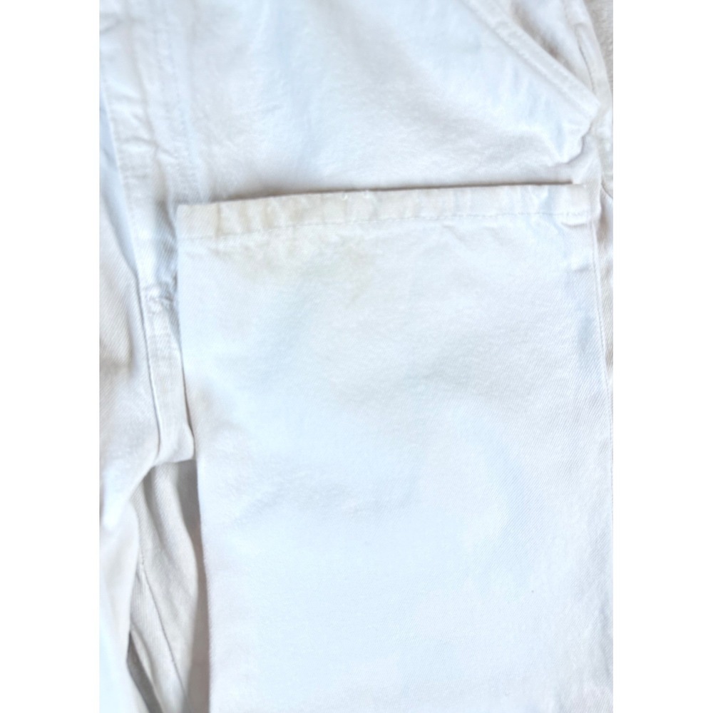 Cotton On Carpenter Pants Large 42 White Utility Pockets Summer Cotton Blend - Picture 5 of 16